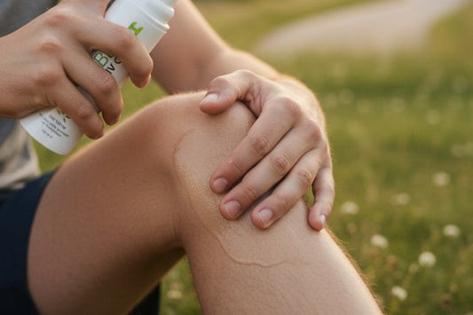 hempamd cbd aktiv gel anwendung auf knie