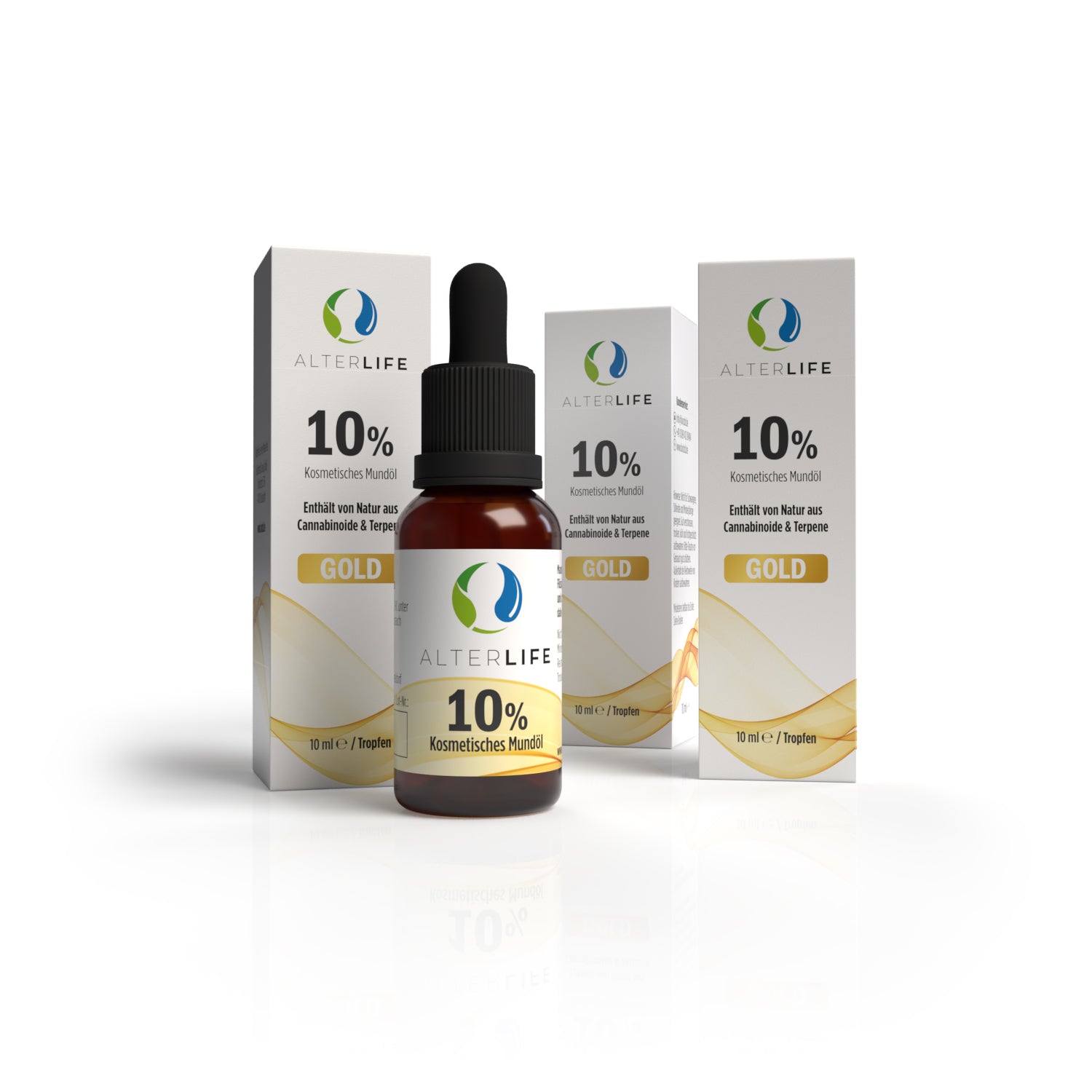 ALTERLIFE Gold 10% CBD Öl - 3er Bundle