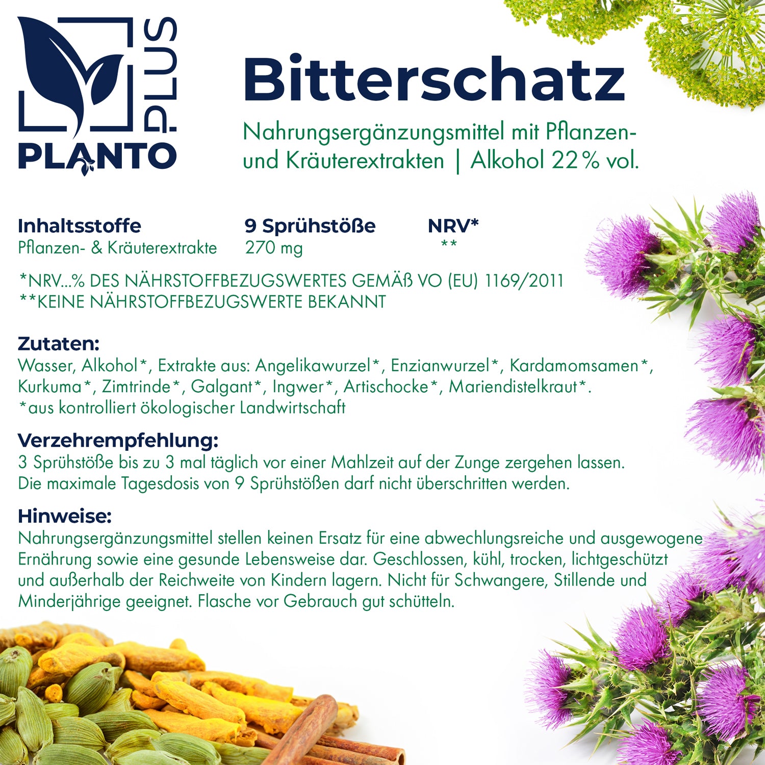 Inhaltsstoffe von Bitterschatz – hochwertige pflanzliche Bitterstoffe