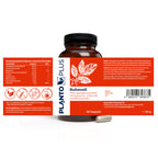 Etikett von PLANTOPLUS Ruhevoll – hochwertige Zutaten für natürliche Entspannung und Wohlbefinden