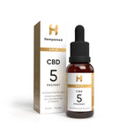 Verpackung: Hempamed Gold CBD Öl 5%, Produktbox und Flasche im Detail.
