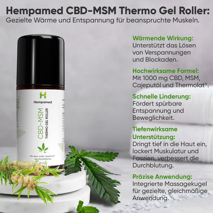 CBD-MSM Thermo Gel Roller