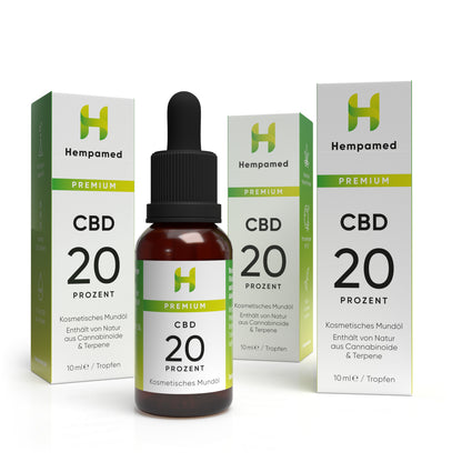 3x Premium CBD Öl 20 % - exklusives Krankenkassenzentrale Angebot