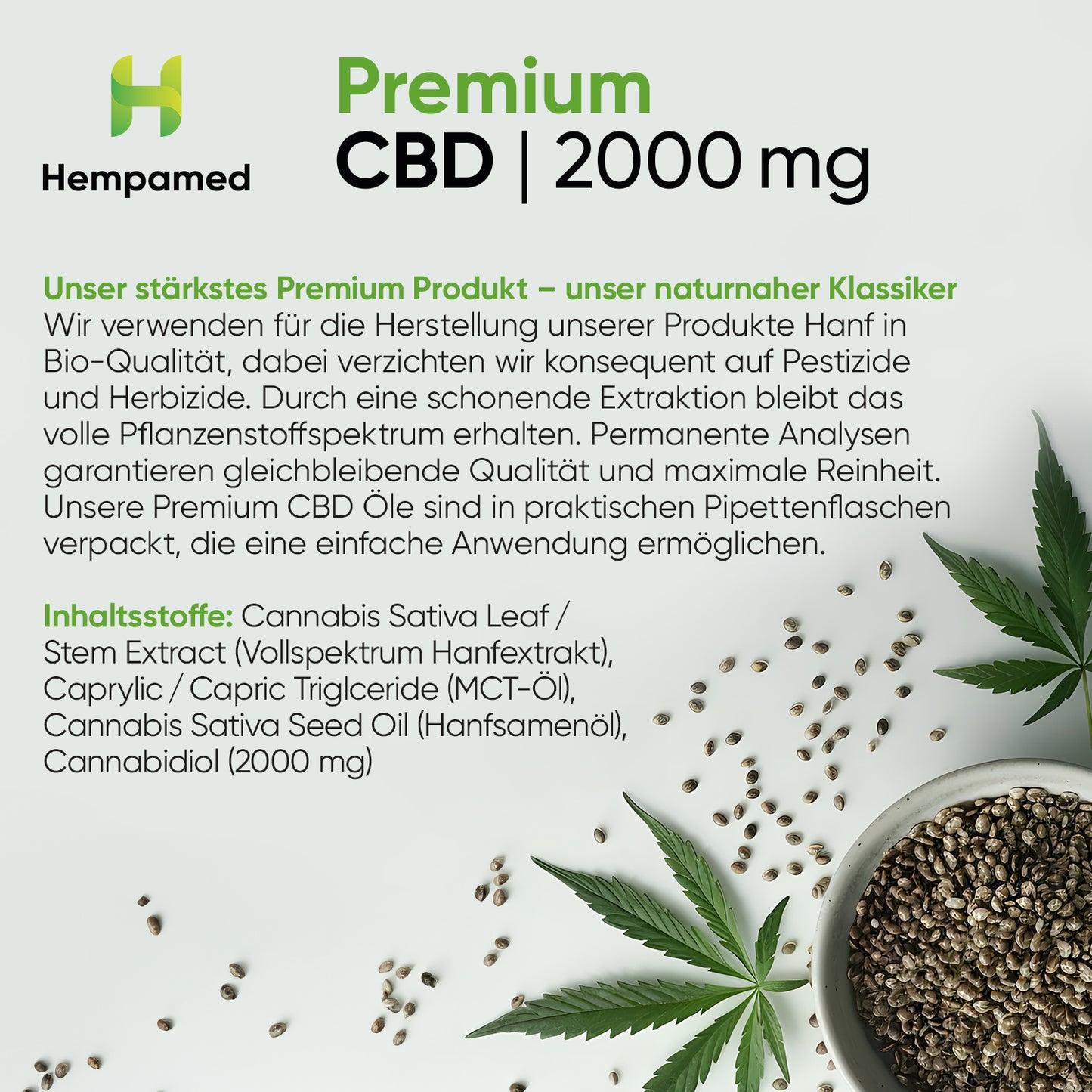 3x Premium CBD Öl 20 % - exklusives Krankenkassenzentrale Angebot