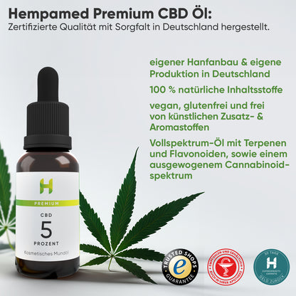 Premium CBD Öl 5 % (30 ml)